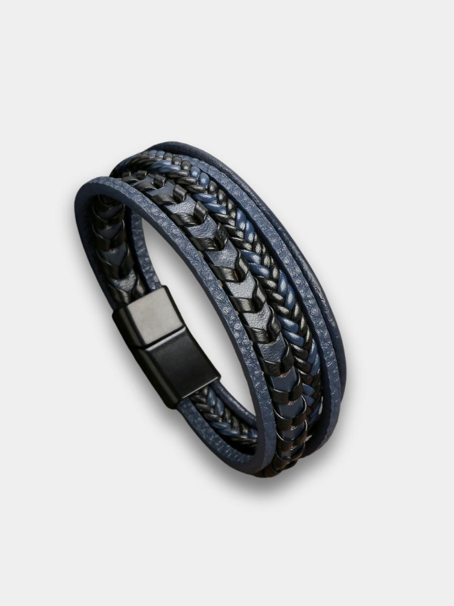 Nathan - Bracelet Homme En Cuir De Luxe