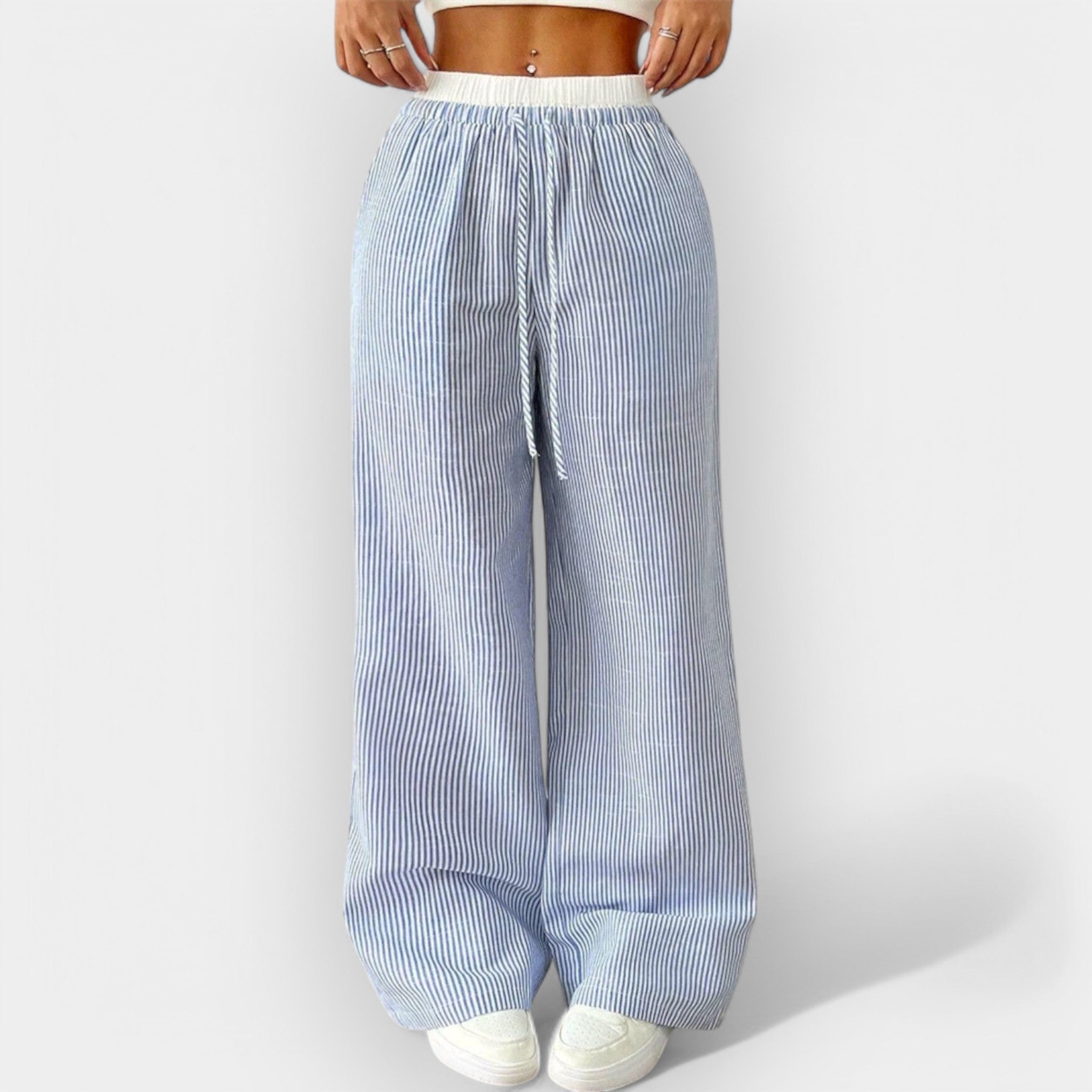 Laroq Paris™ | Pantalon Large à Rayures