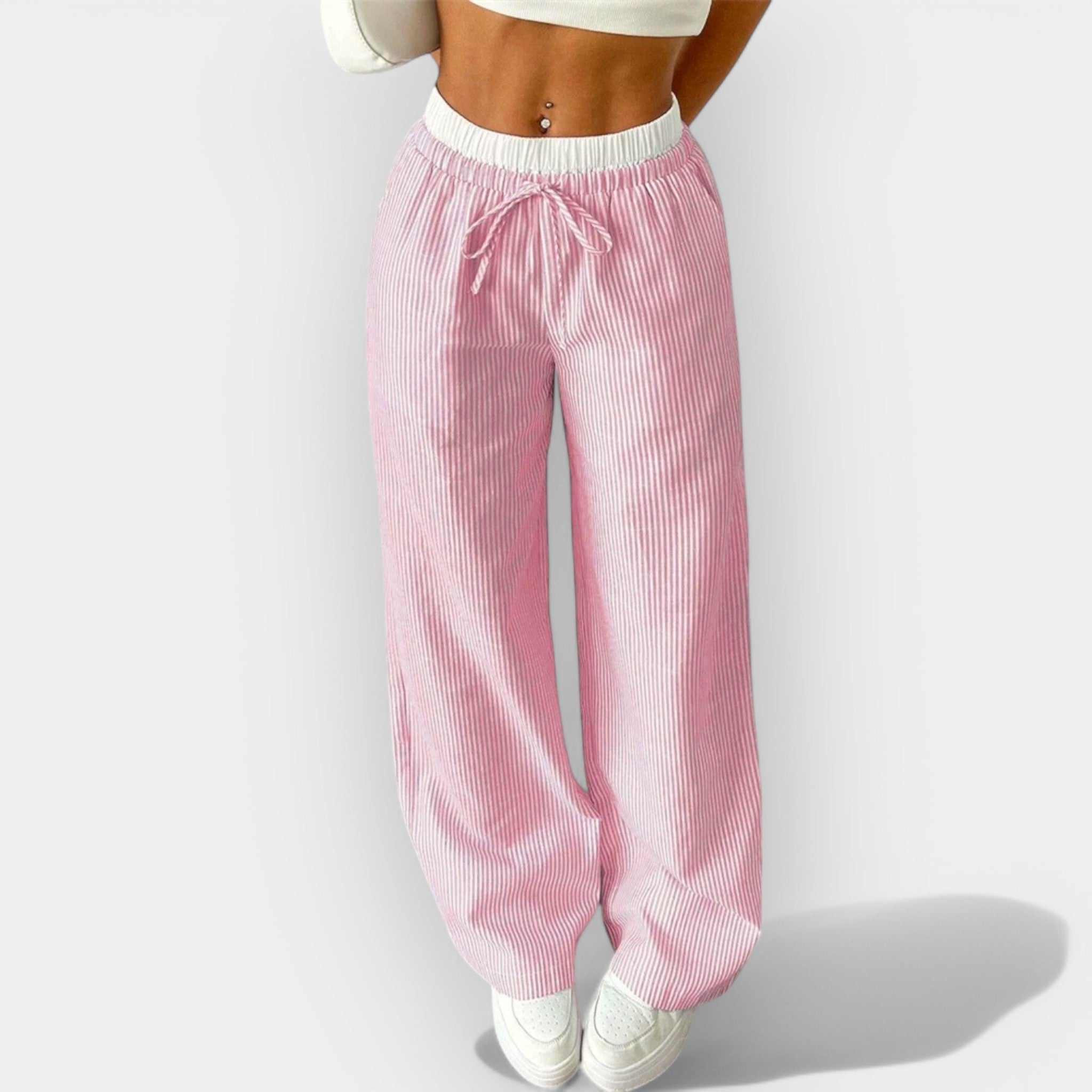 Laroq Paris™ | Pantalon Large à Rayures