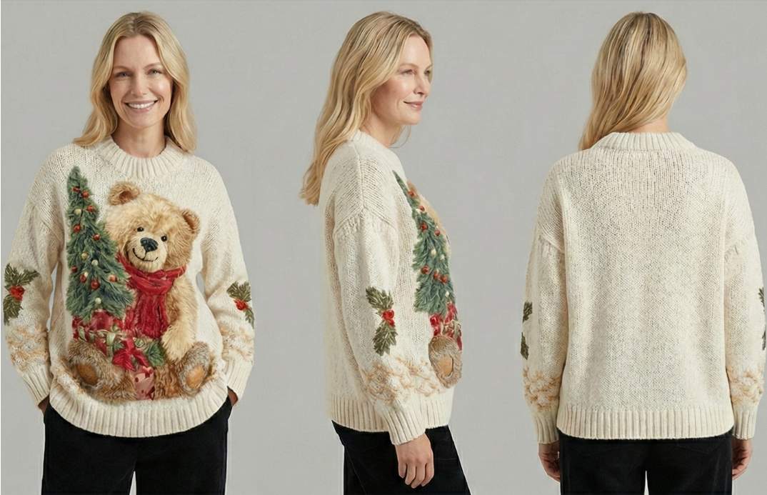 Laroq Paris™ | Ana - Pull De Noël Ours