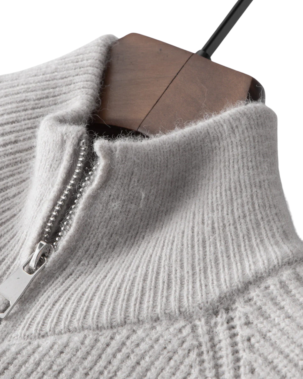 Four Seasons - Cardigan zippé en laine mérinos