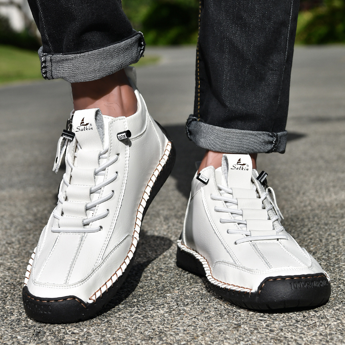 Christian™ | Chaussures en Nabuk avec Zip pour Homme