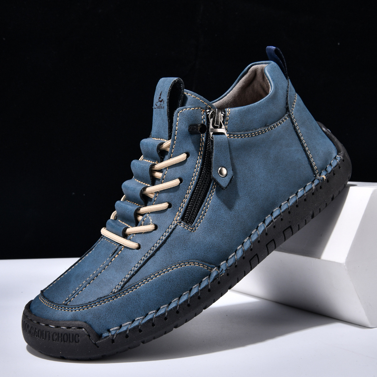 Christian™ | Chaussures en Nabuk avec Zip pour Homme