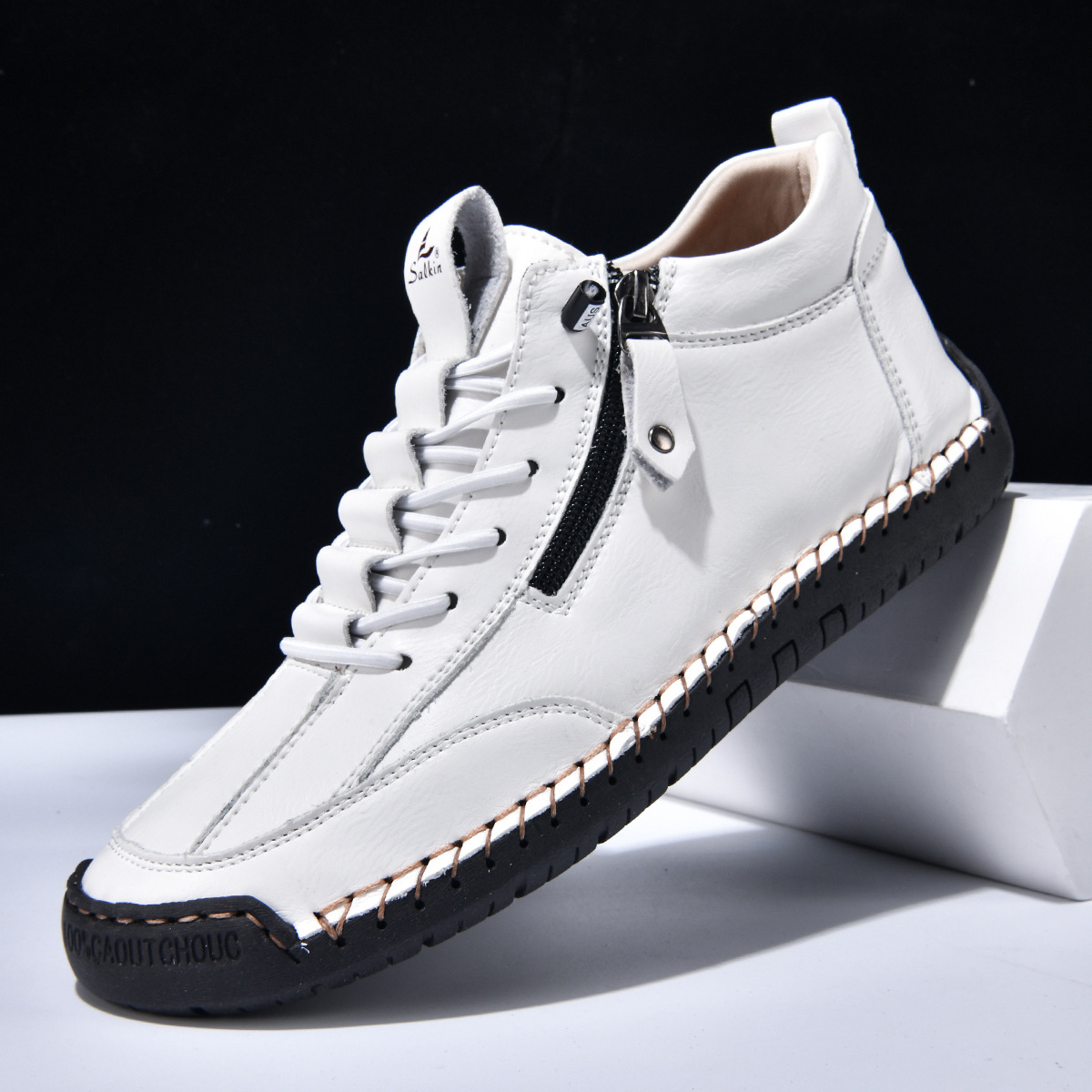 Christian™ | Chaussures en Nabuk avec Zip pour Homme