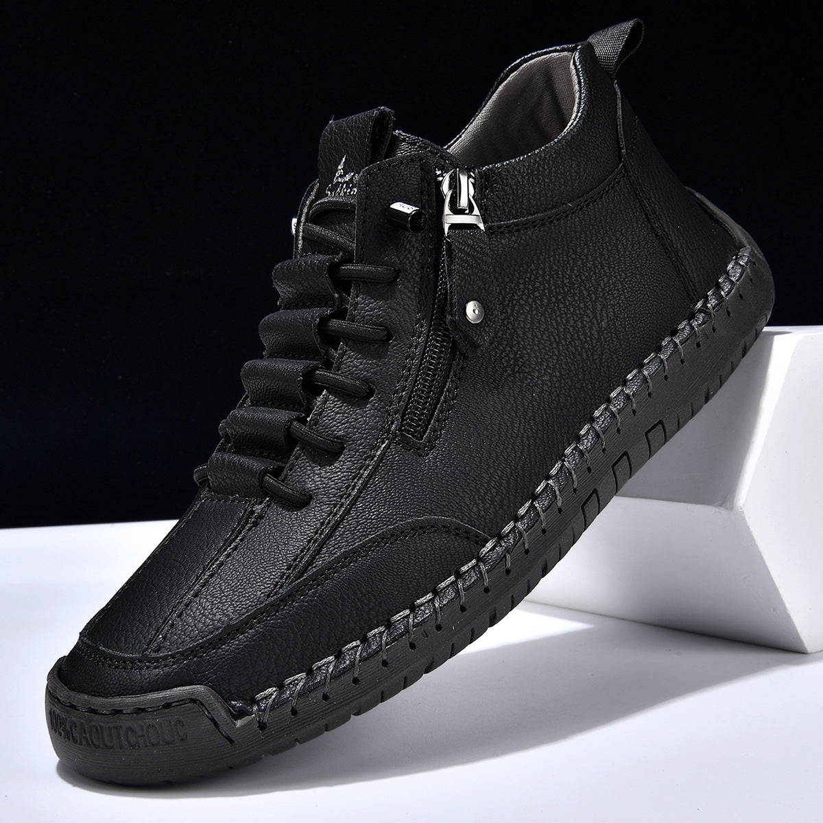 Christian™ | Chaussures en Nabuk avec Zip pour Homme