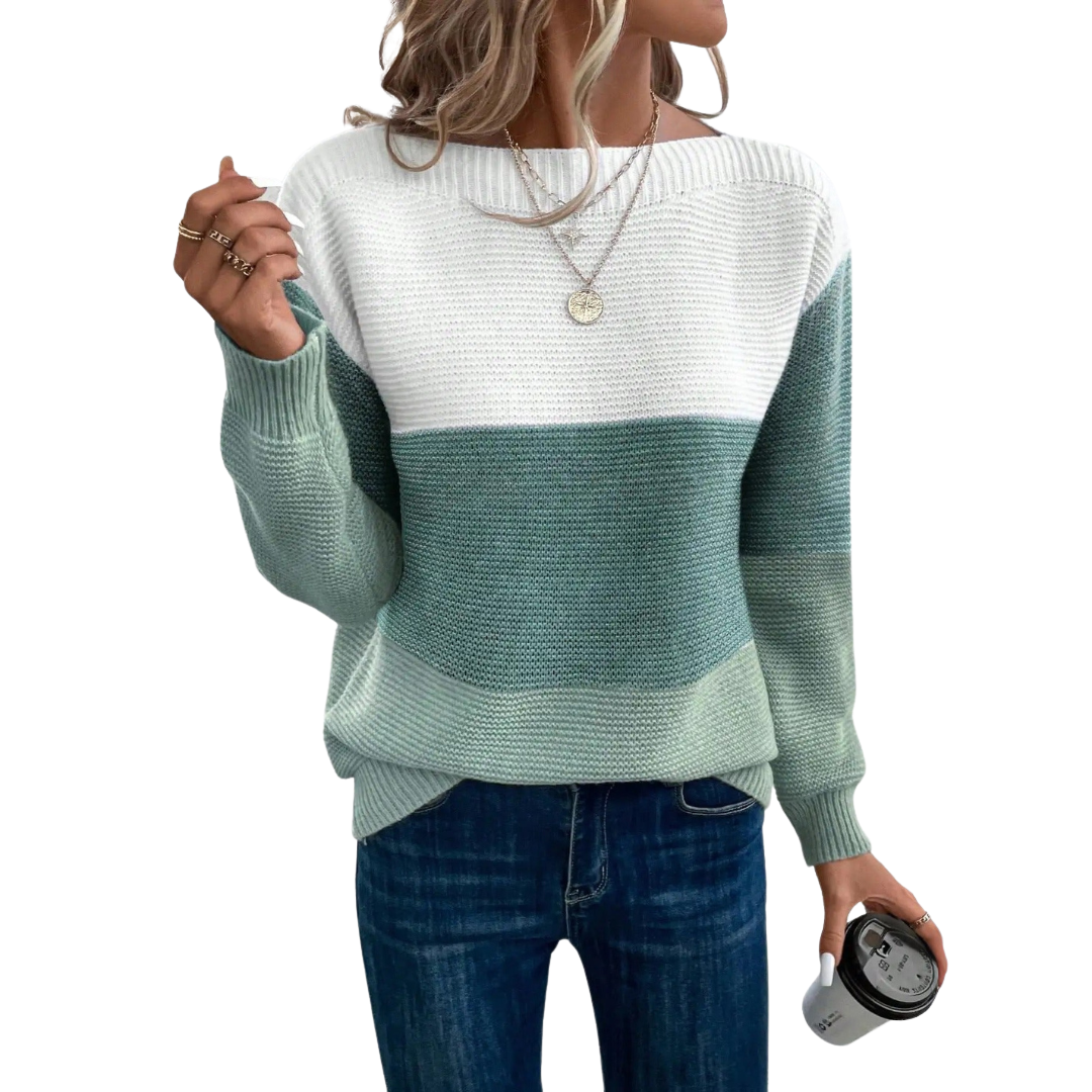 Laroq Paris™ | Sophie - Pull Trois Couleurs Élégant