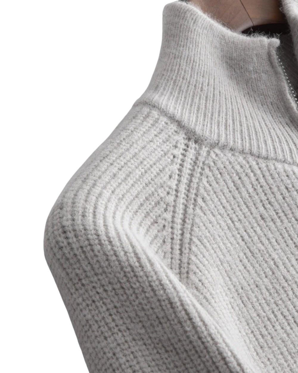 Four Seasons - Cardigan zippé en laine mérinos