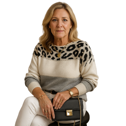 Laroq Paris™ | Astrid - Pull Léopard Confort & Élégance