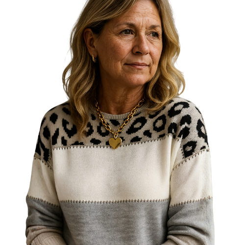 Laroq Paris™ | Astrid - Pull Léopard Confort & Élégance