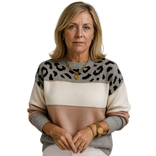 Laroq Paris™ | Astrid - Pull Léopard Confort & Élégance