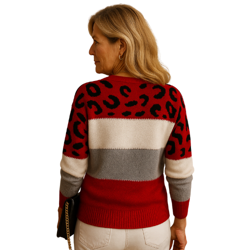 Laroq Paris™ | Astrid - Pull Léopard Confort & Élégance