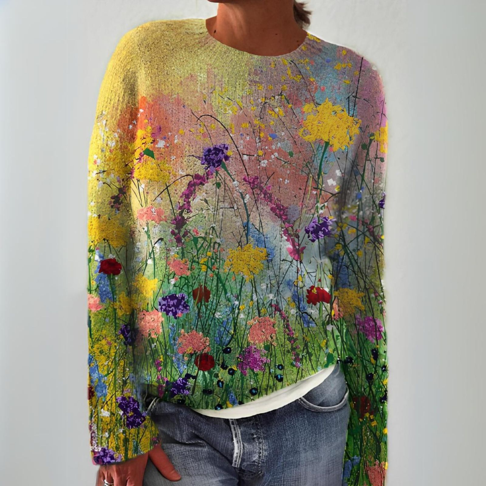 Laroq Paris™ | Pull Douillet Avec Art Floral