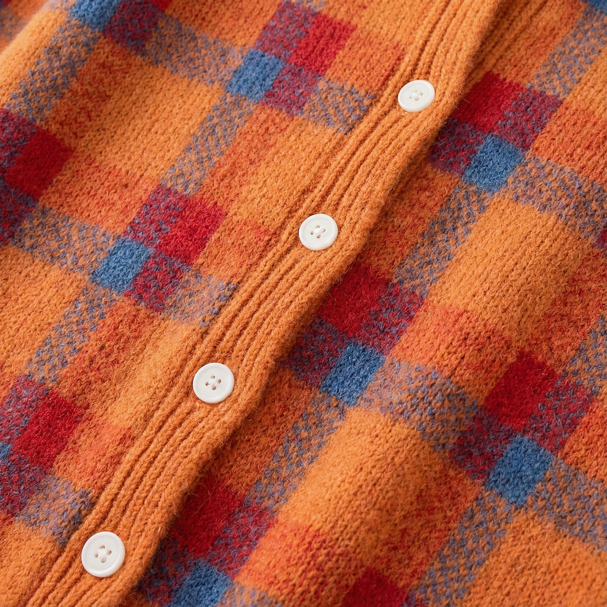 Laroq Paris™ | Anna - Cardigan en Tricot Doux à Carreaux