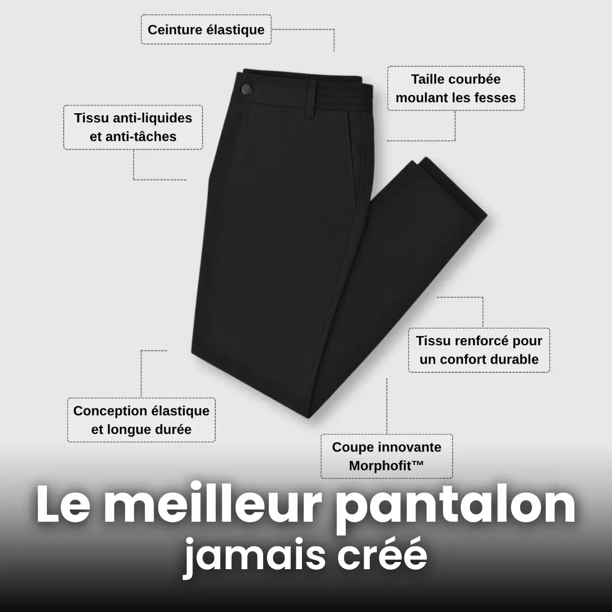 Laroq Paris™ | Pantalon Extensible Haute Confort