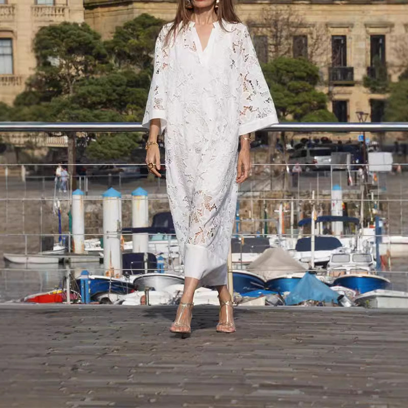 Laroq Paris™ | Robe Élégante à Bordures