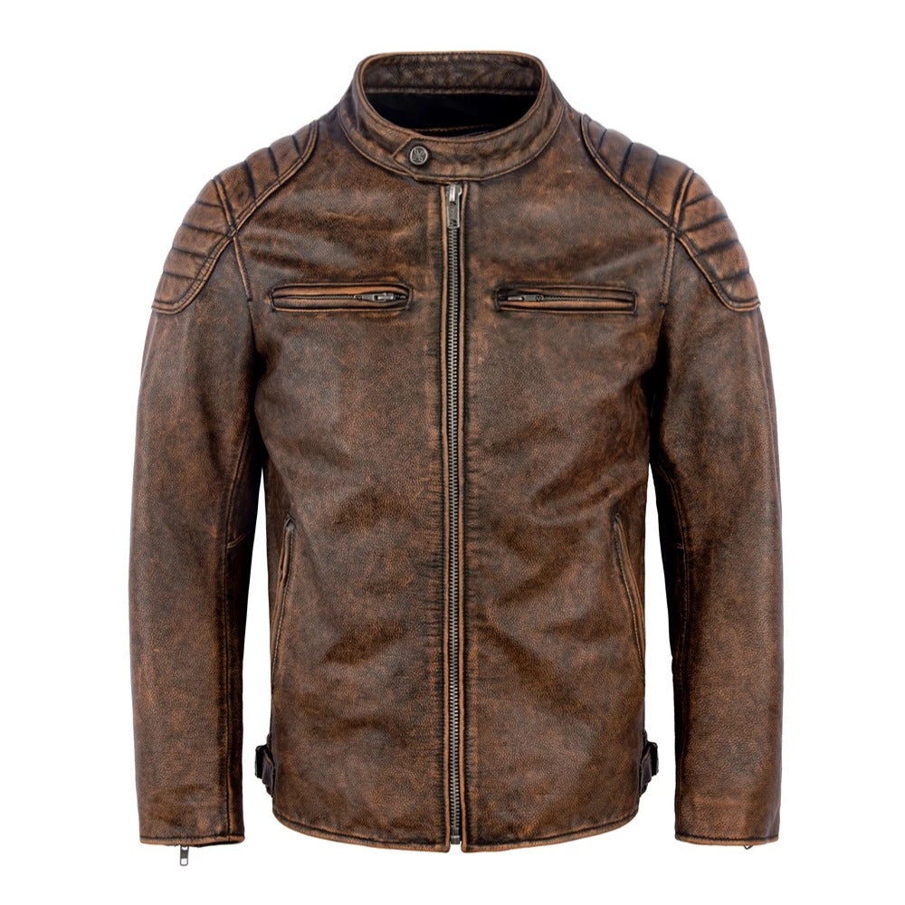 Laroq Paris™ | Veste en cuir vintage